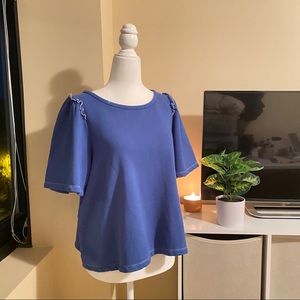 NWT Altar’d State Blue Ruffle Top